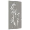 vidaXL Decorazione Muro da Giardino 105x55 cm Bamb&ugrave; in Acciaio Corten