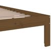 vidaXL Giroletto senza Materasso Ambra in Legno Massello 100x200 cm