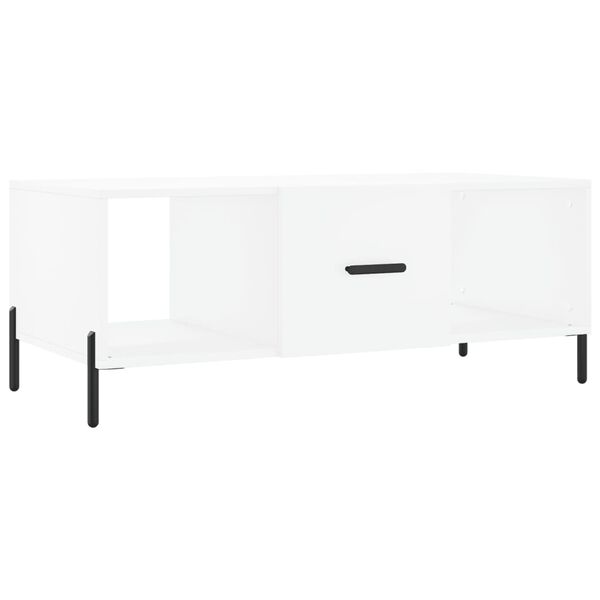 vidaXL Tavolino da Salotto Bianco 102x50x40 cm in Legno Multistrato