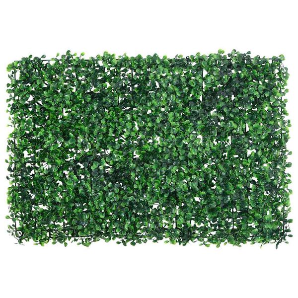  vidaXL Recinzione Foglie Arbusti Artificiali 6 pz Verde 40x60 cm