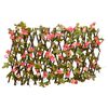 vidaXL Traliccio Edera Artificiale Espandibile Rosa Scuro 180x30 cm