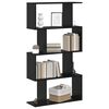 vidaXL Armadio per Libri Rovere Nero 70 x 24 x 129 cm