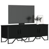 vidaXL Mobile Porta TV Nero 122x34x41 cm in Legno Multistrato
