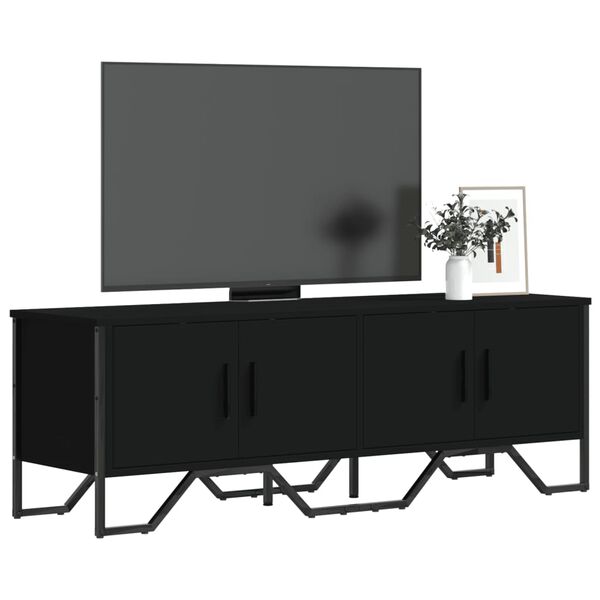 vidaXL Mobile Porta TV Nero 122x34x41 cm in Legno Multistrato