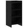 vidaXL Credenza Rovere Nero 40 x 36 x 80 cm Legno ingegnerizzato