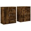 vidaXL Credenze 2 pz Rovere Fumo 60x31x70 cm in Legno Multistrato