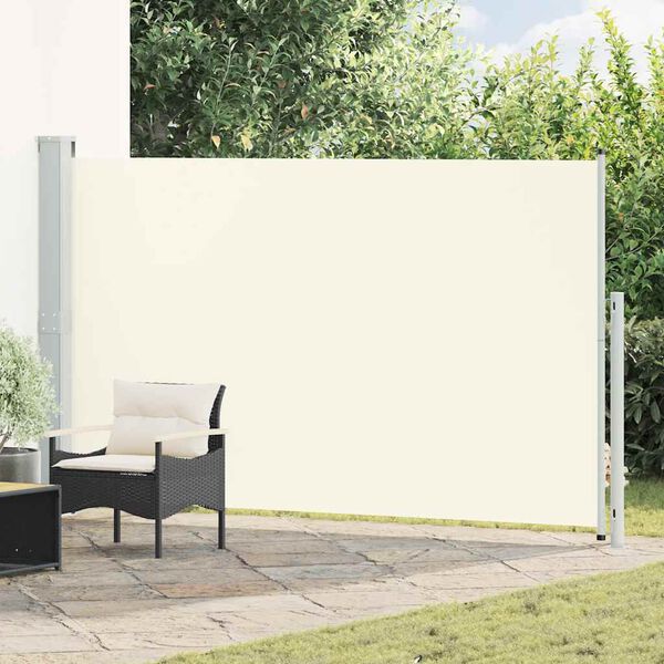 vidaXL Tenda Laterale Retrattile per Patio 180x300 cm Crema