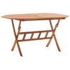 vidaXL Tavolo da Giardino Pieghevole 135x85x75 cm Massello di Acacia