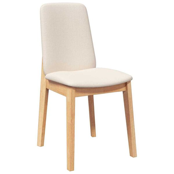 vidaXL Sedie da Pranzo con Cuscini 2 pz in Legno Massello di Hevea