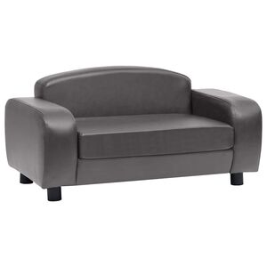 vidaXL Divano per Cani Grigio 80x50x40 cm in Similpelle