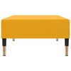 vidaXL Divano Letto a 2 Posti con Poggiapiedi Giallo in Velluto