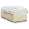 vidaXL Giroletto senza Materasso Crema 80x200 cm in Tessuto