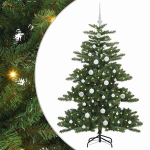 vidaXL Albero di Natale Artificiale con Rami Pieghevoli Verde 150 cm