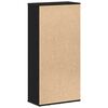 vidaXL Libreria Rovere Nero 50x25x104 cm in Legno Multistrato