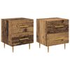 vidaXL Armadio da Notte 2 pz Legno vecchio 40 x 35 x 47,5 cm