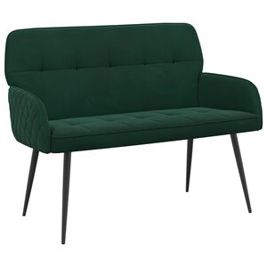 vidaXL Divano a 2 posti con gambe in metallo 2 posto Verde Scuro