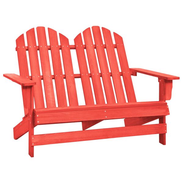 vidaXL Sedia da Giardino Adirondack a 2 Posti in Legno di Abete Rossa