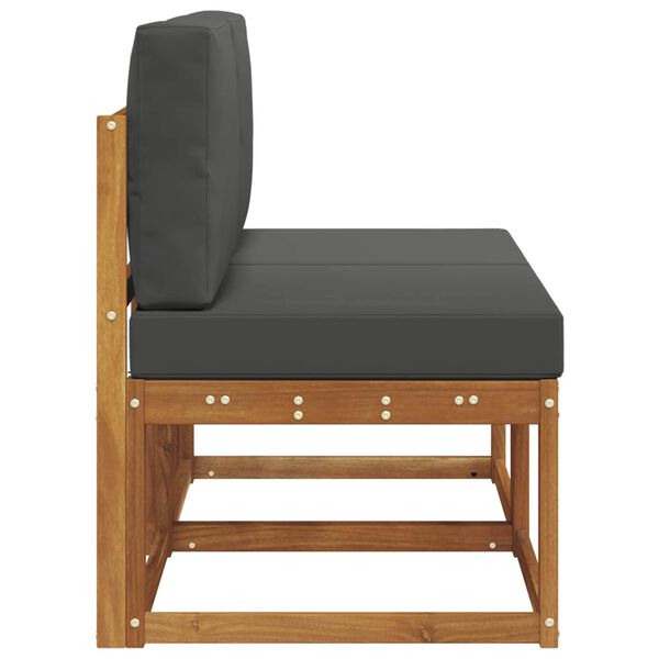 vidaXL 2 Pezzo Divano centrale per esterno Legno di Acacia Massello