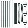 vidaXL Palo della recinzione Verde 10 x 1 m (rete 25 x 25 mm) Acciaio