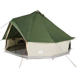 vidaXL Tenda Familiare Tipi per 8 Persone Verde Impermeabile
