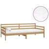 vidaXL Divano Letto con Materasso 90x200 cm ambra in Legno di Pino