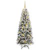 vidaXL Albero di Natale artificiale con 150 LED Bianco 150 cm