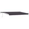 vidaXL Cornice per Tenda Manuale con LED Antracite 4 &times; 3,5 m