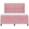 vidaXL Letto a molle con materasso Rosa 200 x 160 cm Velluto