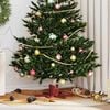 vidaXL Supporto per Albero di Natale Rosso 50 x 50 x 15,5 cm Acciaio