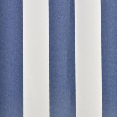 vidaXL Tenda Parasole in Tela Blu e Bianco 4x3m (Telaio non Incluso)