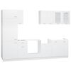 vidaXL Set Armadi da Cucina 8 pz Lyon Bianco in Truciolato