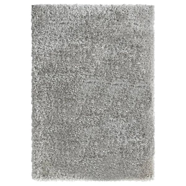 vidaXL Tappeto Shaggy a Pelo Lungo Grigio 140x200 cm 50 mm