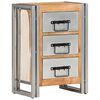 vidaXL Cassettiera 40x30x60 cm in Legno Massello di Recupero