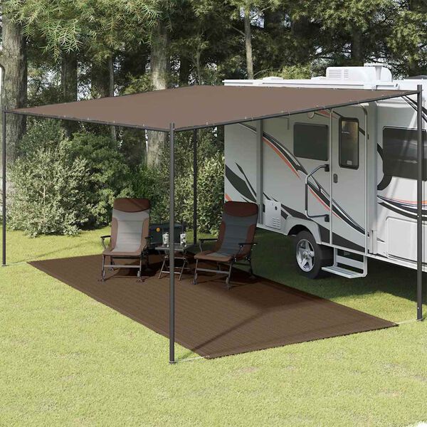 vidaXL Tappeto da Tenda 250x600 cm Marrone