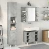vidaXL Set Mobili da Bagno 3 pz Grigio Cemento in Legno Multistrato