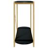vidaXL Tavolino Consolle Nero 110x38x75 cm in Legno Multistrato
