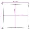 42307 vidaXL Sunshade Sail Oxford Fabric Square 3,6x3,6 m Terracotta