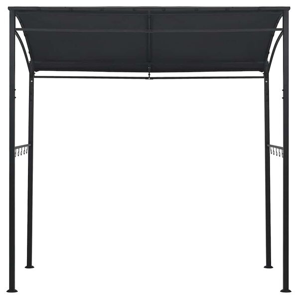 vidaXL Gazebo per Barbecue 215x150x220 cm Antracite in Acciaio