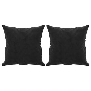 vidaXL Cuscini Decorativi 2 pz Nero 40x40 cm in Velluto