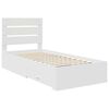 vidaXL Struttura del letto Bianco 100 x 200 cm Legno multistrato