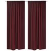 vidaXL Tende Oscuranti 2 Strati 2 pz 140 x 245 cm Bordeaux