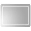 vidaXL Specchio da Bagno con Luci LED 60x80 cm
