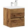 vidaXL Mobile Lavabo da Bagno Legno Antico 41x38,5x45 cm in Truciolato