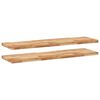 vidaXL Mensole da Parete 2 pz 140x40x4 cm Legno Acacia Rifinito a Olio
