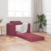 vidaXL Divano letto Rosso Vino 98 x 71 x 83 cm Tessuto
