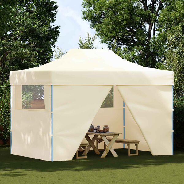 vidaXL Tenda Party Crema 280 x 410 x 315 cm Tessuto Oxford