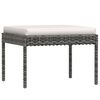 vidaXL Set Divani da Giardino 6 pz con Cuscini in Polyrattan Grigio