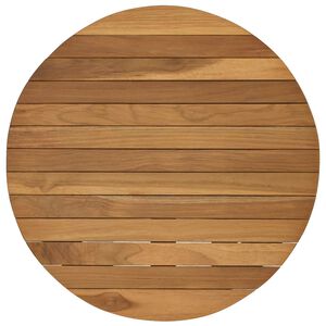 vidaXL Piano del tavolo &Oslash; 50 x 3,5 Rotondo Legno di teak solido
