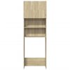 vidaXL Set Mobili da Bagno 2 pz Rovere Sonoma in Legno Multistrato