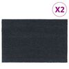 vidaXL Zerbini 2pz Grigio Scuro 40x60 cm Fibra di Cocco